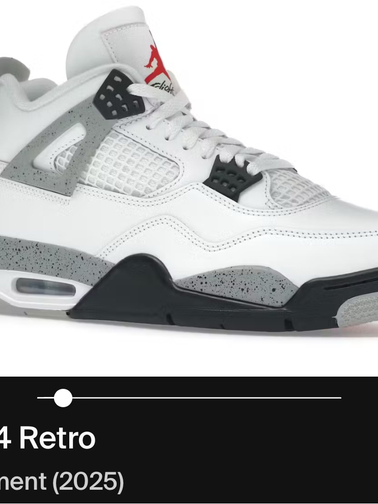 Jordan WhiteGreyBlackRed Air Jordan 4 Retro